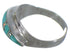 Turquoise And Opal Inlay Silver Ring Size 5-3/4 EX44575